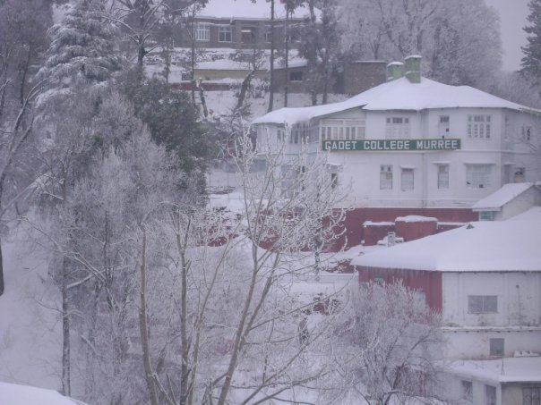 Military College Murree in Snow